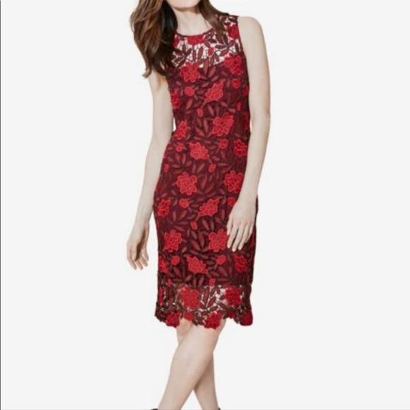 Calvin Klein Embroidered Dress Sz 4 - Picture 1 of 8